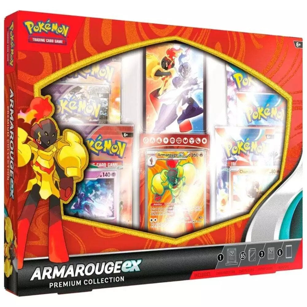 Pokémon Armarouge ex Premium Collection Box – 6 Boosters + Promos