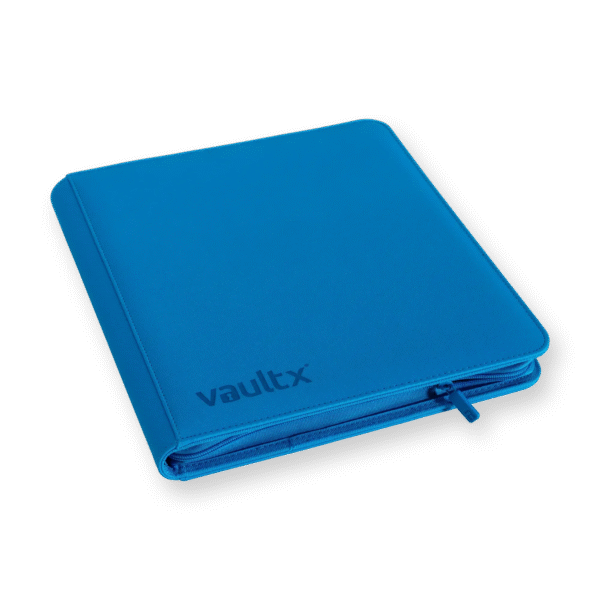 Vault X - 12-Pocket Exo-Tec® Zip Binder - Neon Blue