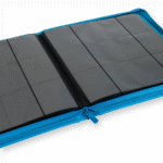 Vault X - 12-Pocket Exo-Tec® Zip Binder - Neon Blue