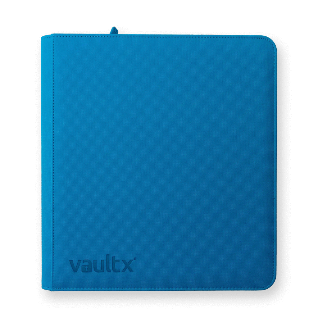 Vault X - 12-Pocket Exo-Tec® Zip Binder - Neon Blue