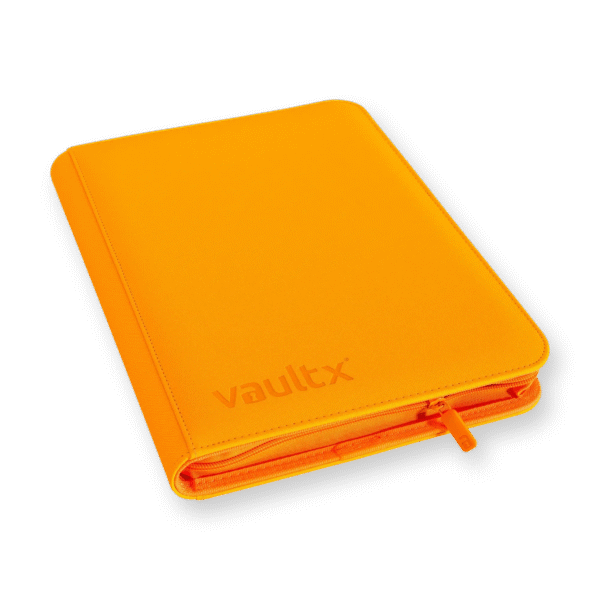 Vault X - 9-Pocket Exo-Tec® Zip Binder - Neon Orange