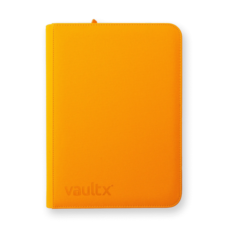 Vault X - 9-Pocket Exo-Tec® Zip Binder - Neon Orange