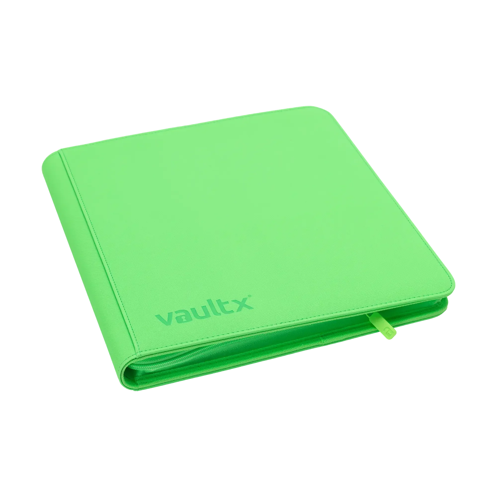 neon-green_1-1 Vault X - 12-Pocket Exo-TecĀ® Zip Binder - Neon Green